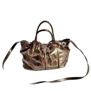 Fatto a Mano By Carlos Falchi faux leather Metalli